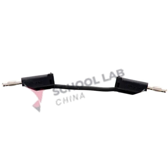 2mm Stackable Plug Lead: Black, 150mm